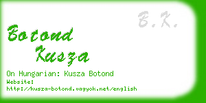 botond kusza business card